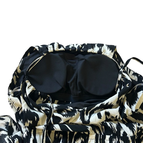 Athleta IKAT BLOOM RIPPLE MAXI DRESS black white sleeveless sundress size XL - Picture 10 of 13